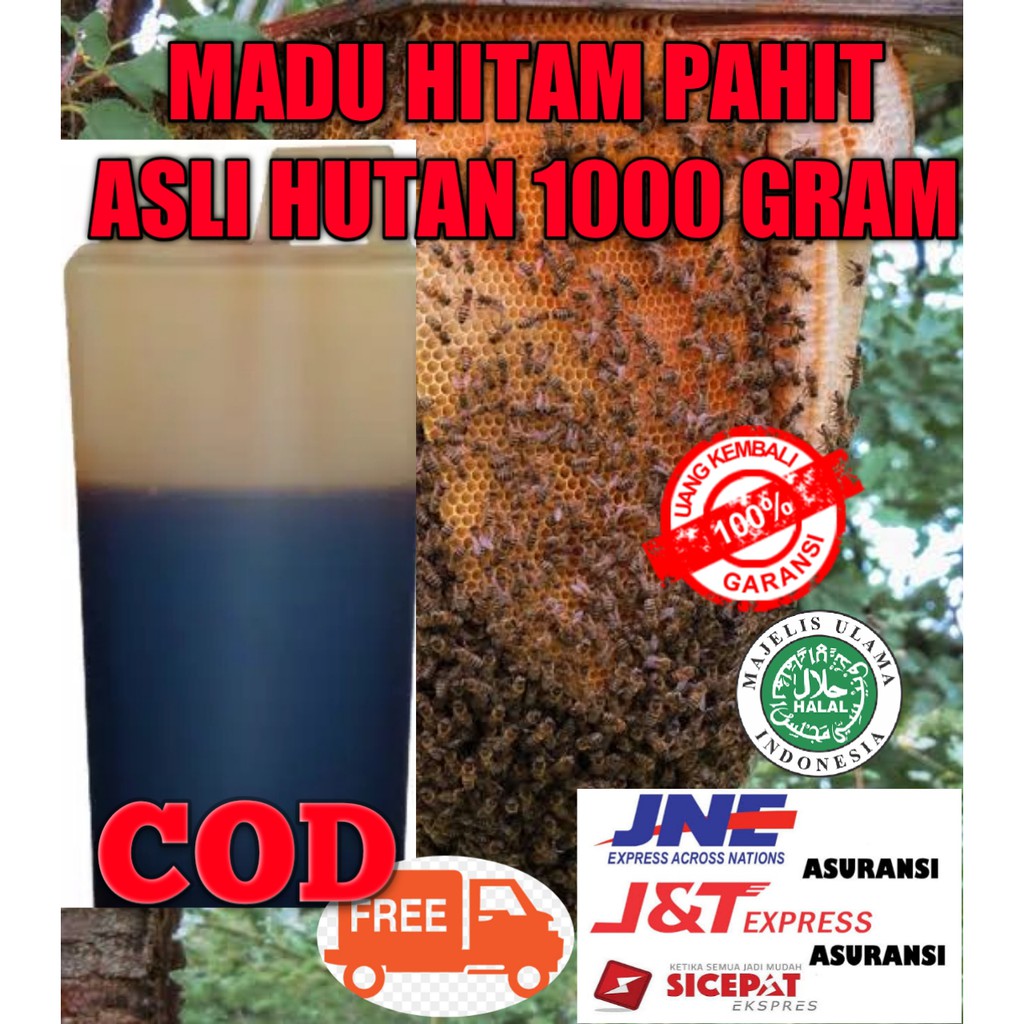 

COD BAYAR DI TEMPAT MADU PAHIT MADU ASLI MADU MURNI ISI 1KG / NO LABEL 100 % MURNI