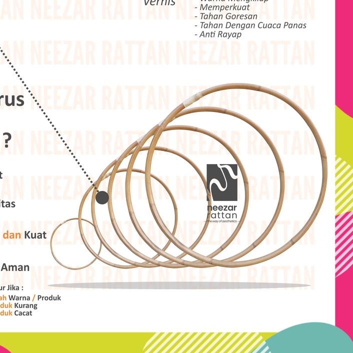 ◌ [ PROMO ] Hula Hoop hulahoop hulahop holahop Rotan 90, 80, 70, 60, 50 cm ☁