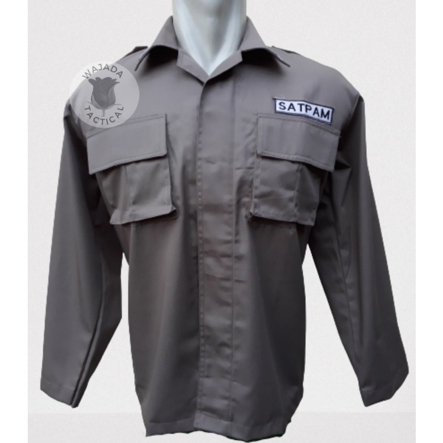 Atasan Kemeja PDL Satpam Baju Security Coklat