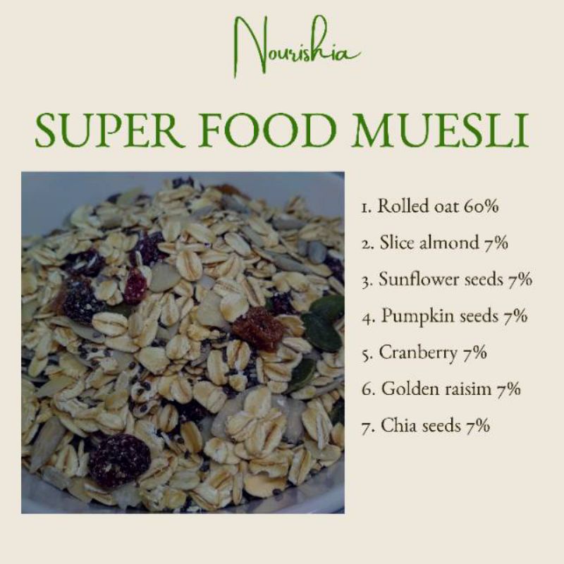 

Muesli superfood 1kg / sarapan sehat 1kg