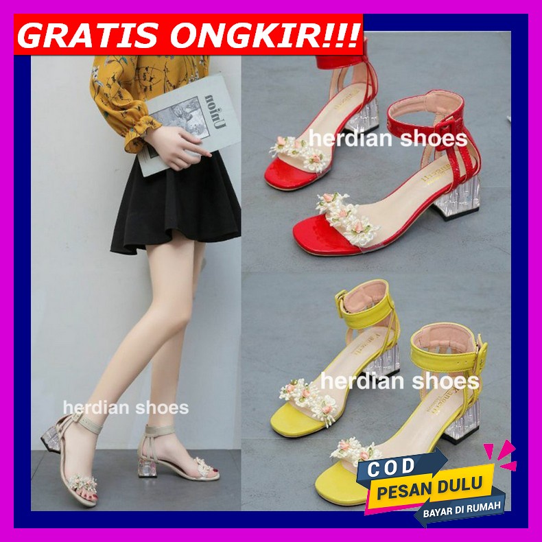 Fo7 X Tavaz 07.3 Fal Javarino | Sandal Heels Wanita Hak Tahu 3Cm Big Size Jumbo 41 42 43 44 45 Senda