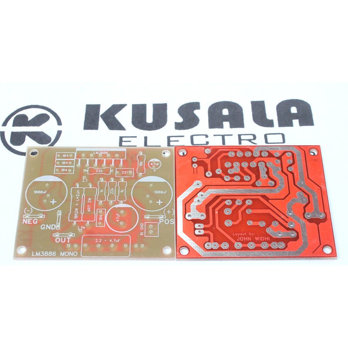 PCB LM3886 mono / PCB Gainclone LM3886 mono