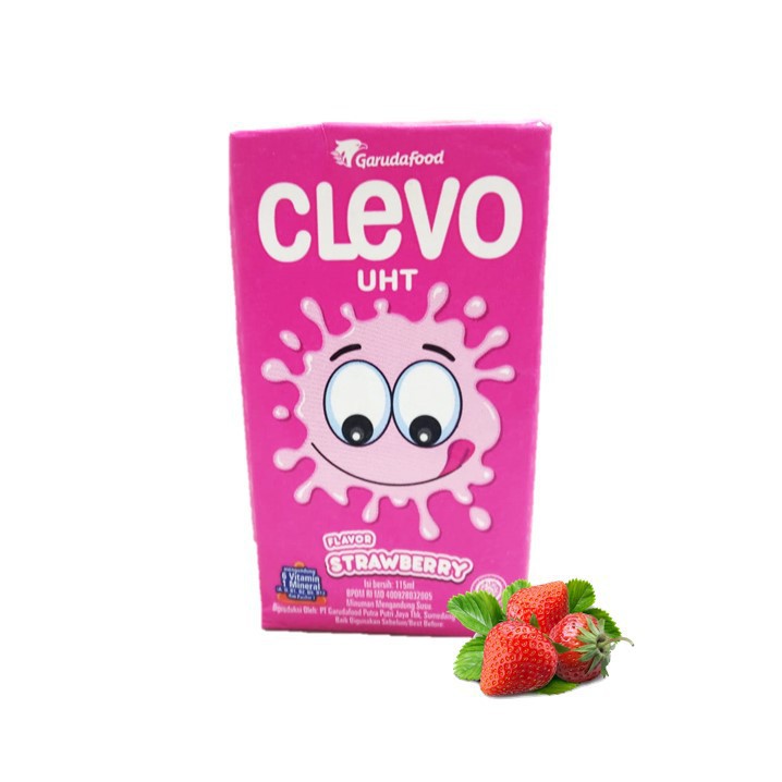 

Clevo Susu UHT Rasa Strawberry 115 ML