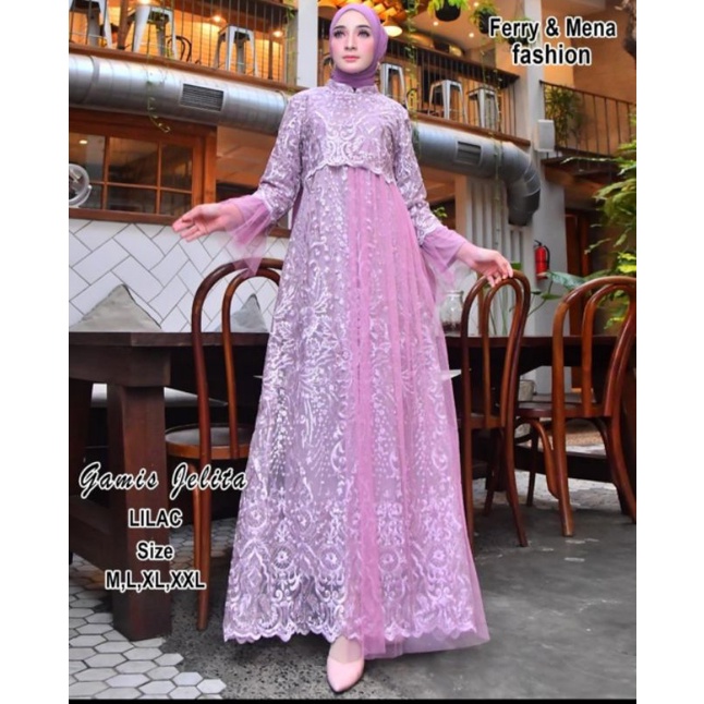 gamis jelita/kebaya dress modern/gamis pesta/wisuda