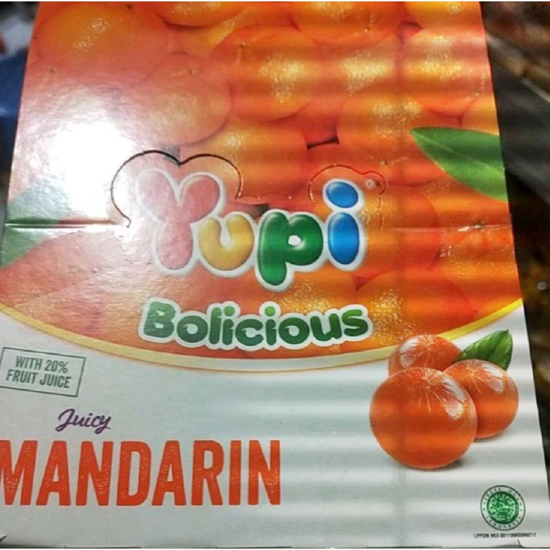 

Yupi jeruk mandarin 1box (isi 24 pcs)