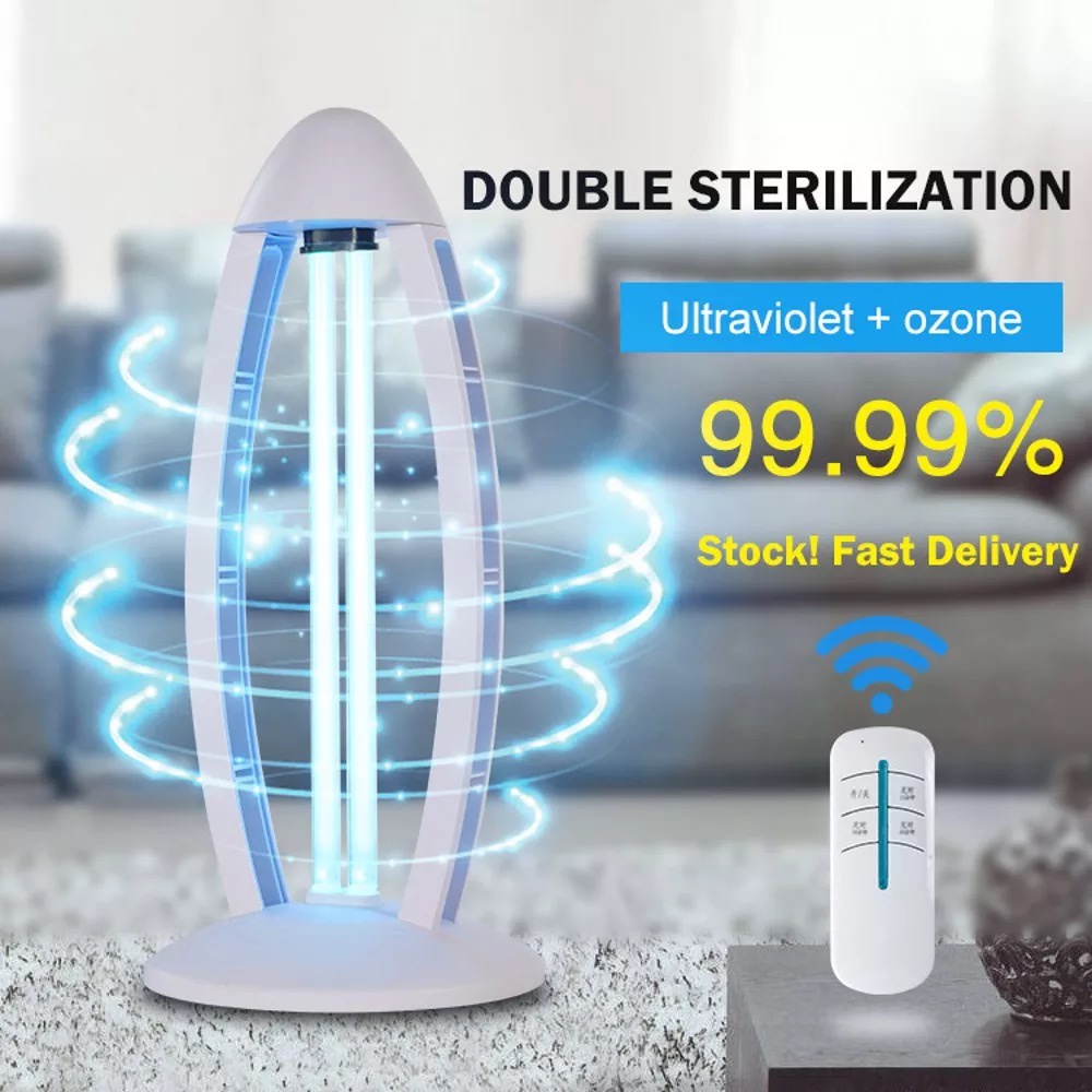 lampu UV Sterilizer Disinfection UV Light 38w remot timer anti covid dan bakteri virus