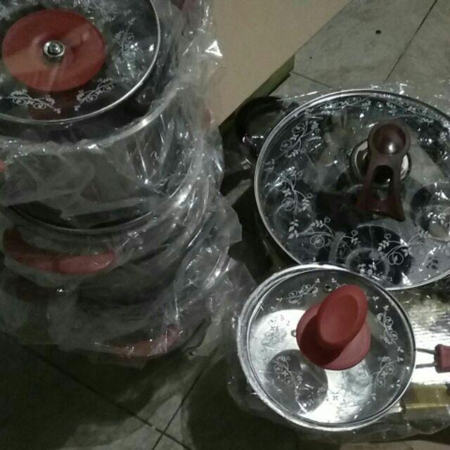 Panci Kukus Set 5 Pcs Happy Fun 5 In 1 2 Steamer Stainless Tutup Kaca