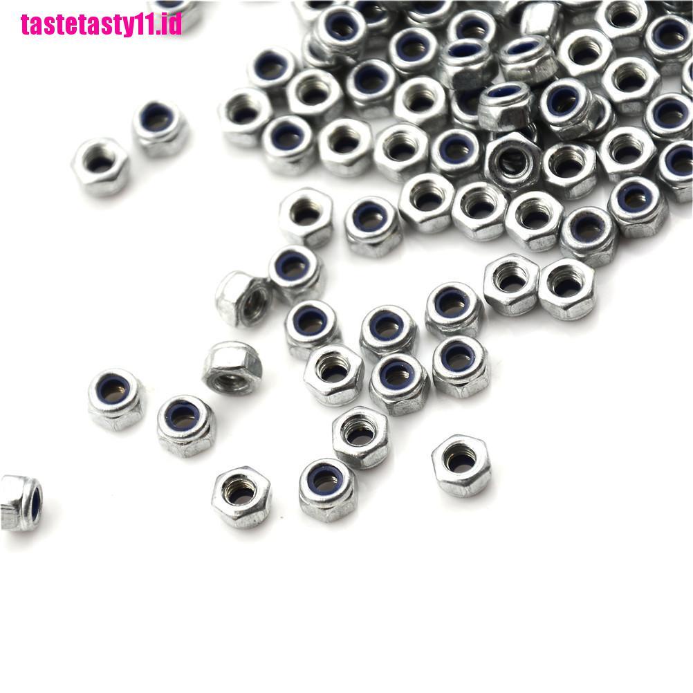 100 Pcs Kunci Hex Bahan Nilon Stainless Steel Ukuran M3X0.5Mm