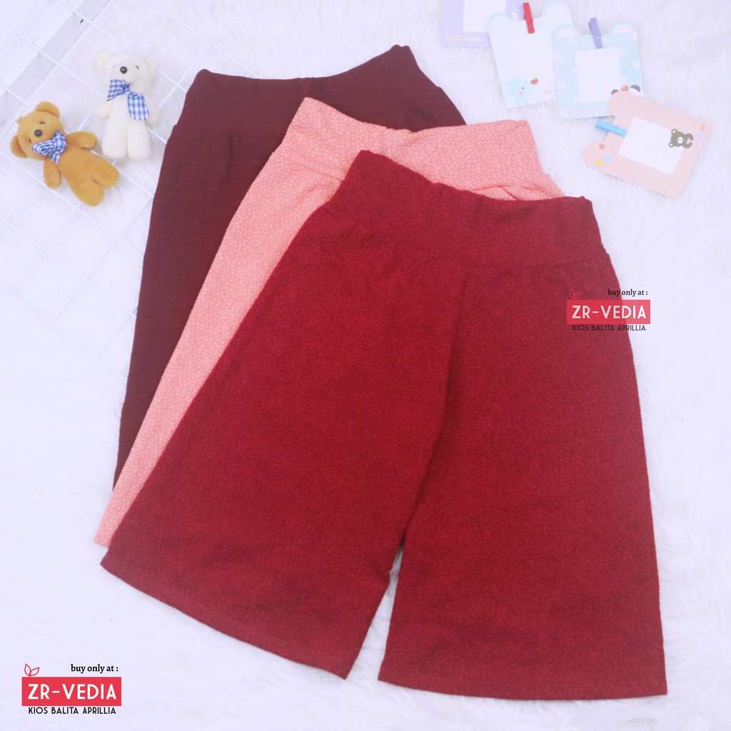 Kulot Polos Uk. 7-8 Tahun / Celana 3per4 Anak Perempuan Skirt Pendek Pants Kulot Bawahan Polos Murah