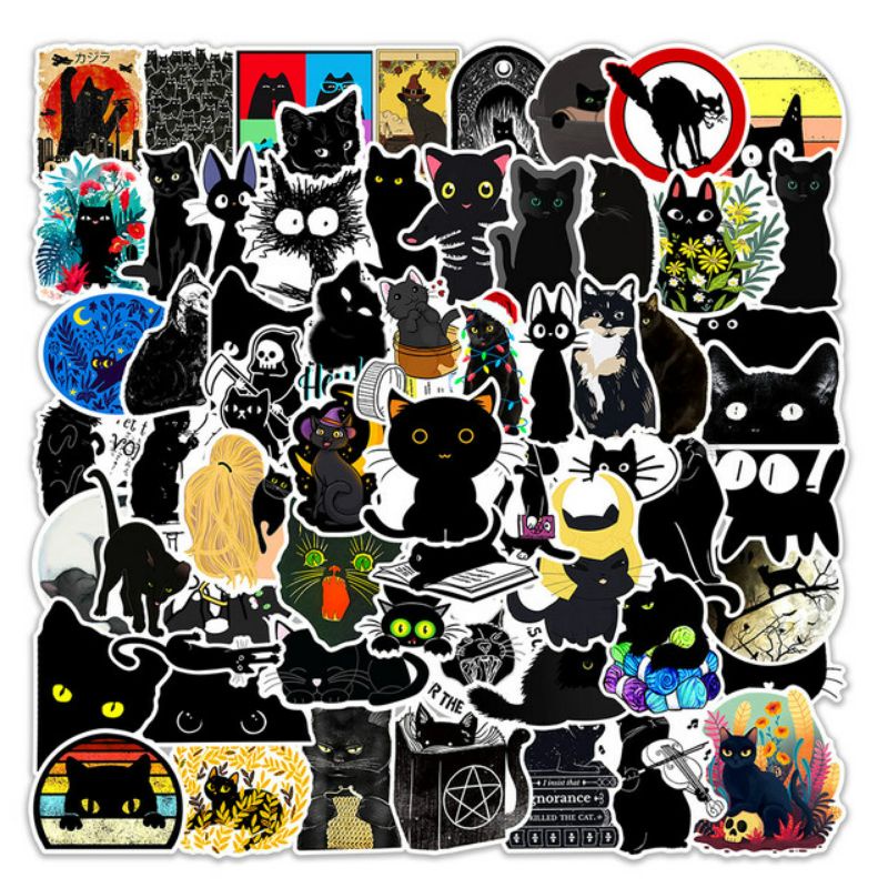 

STIKER PACK KUCING HITAM STYLE 260034- STIKER AESTHETIC KEREN IMUT LAPTOP, AKSESORIS HP, ANTI AIR, MOTIF, HELM, TUMBLER, KOPER, KULKAS