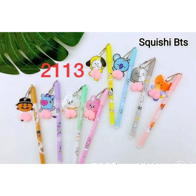 (ECER) TERBARU PULPEN SQUISHY KARAKTER BTS / DORAEMON LUCU