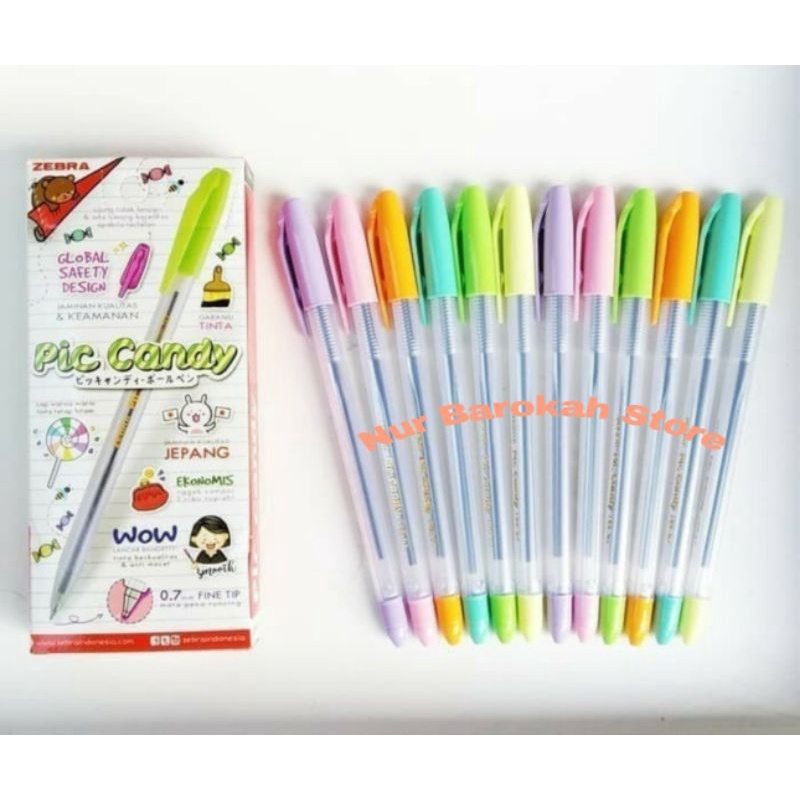 

Pen Zebra Pic Candy Semi Gel 0,7mm