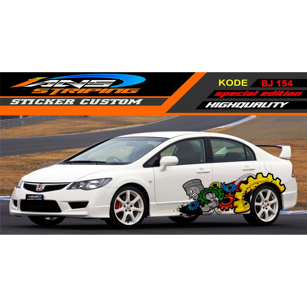 VARIASI STSICKER MOBIL SEDAN CIVIC UNIVERSAL GEAR