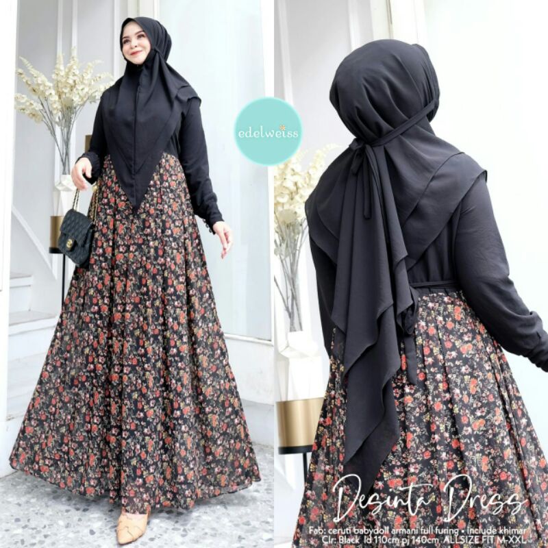 Desinta Syari By Edelweiss || Gamis Syari Terbaru