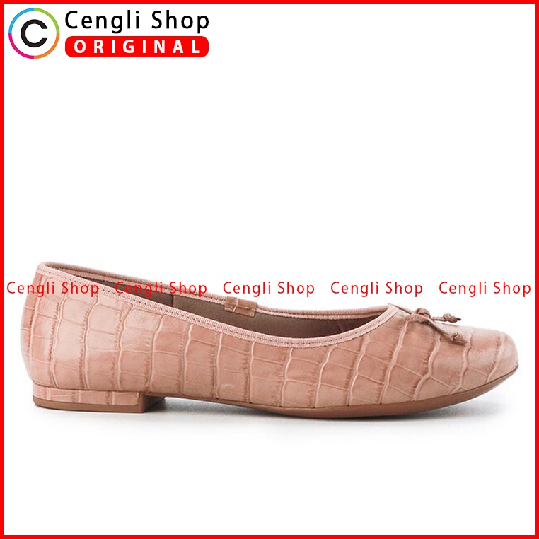 SEPATU FLAT KULIT OBERMAIN WANITA ORIGINAL BRANDED TERBARU PINK OW41