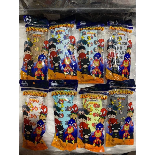 Masker anak kf 94 korea dan  3ply karakter