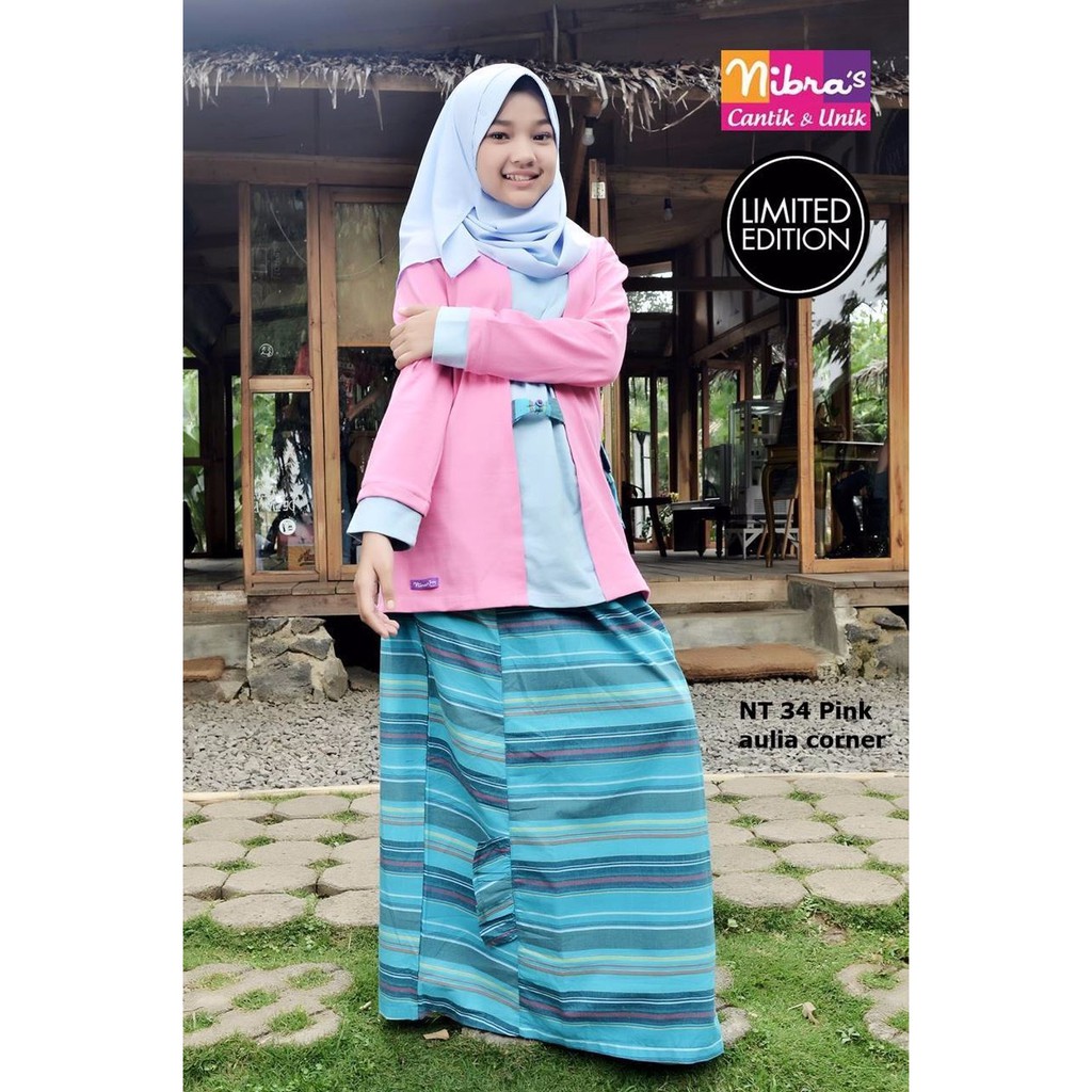 PROMO Baju Gamis Anak Nibras NT 34 Pink Baju Anak Perempuan