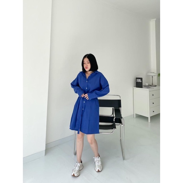 Hana ShirtDress tunik Oversize busui friendly