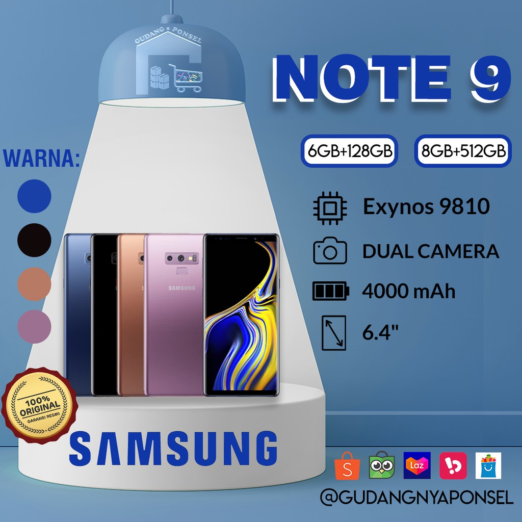 [100% RESMI] SAMSUNG GALAXY NOTE 9 — 6GB/128GB & 8GB/512GB