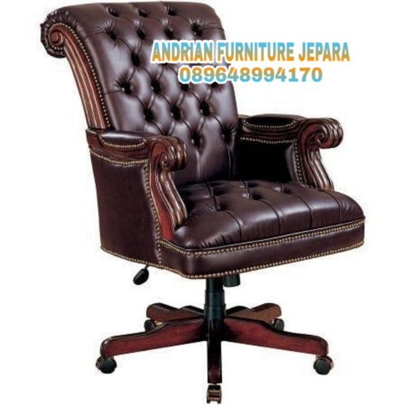 kursi direktur jati kursi kantor kayu jati