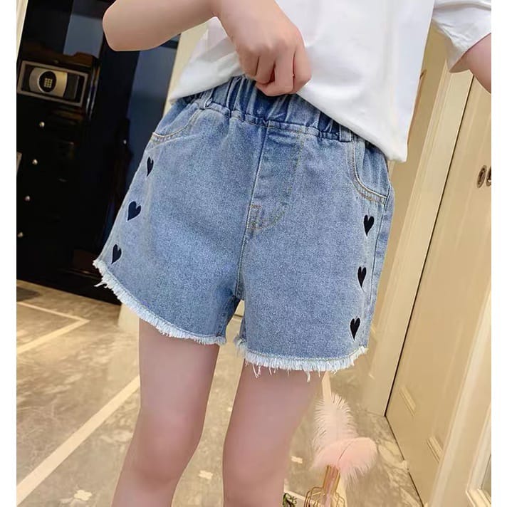 Hotpants Celana Pendek Anak Motif Love Korea Style Kekinian Berkualitas Shortpants Anak Tanggungan