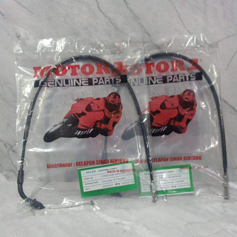 Kabel Gas Sonic 150 k56 , Tali Gas Sonic , Kabel Gas A+B Sonic150 , Cable Throttle Sonic 150
