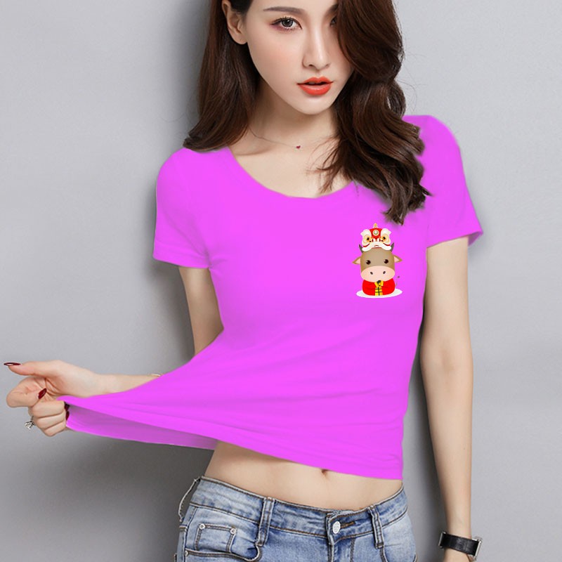 YOURSTYLE1119 - KAOS IMLEK/ KAOS WANITA ONECK BARONGSAI COW/ KAOS TERLARIS / KAOS ONECK