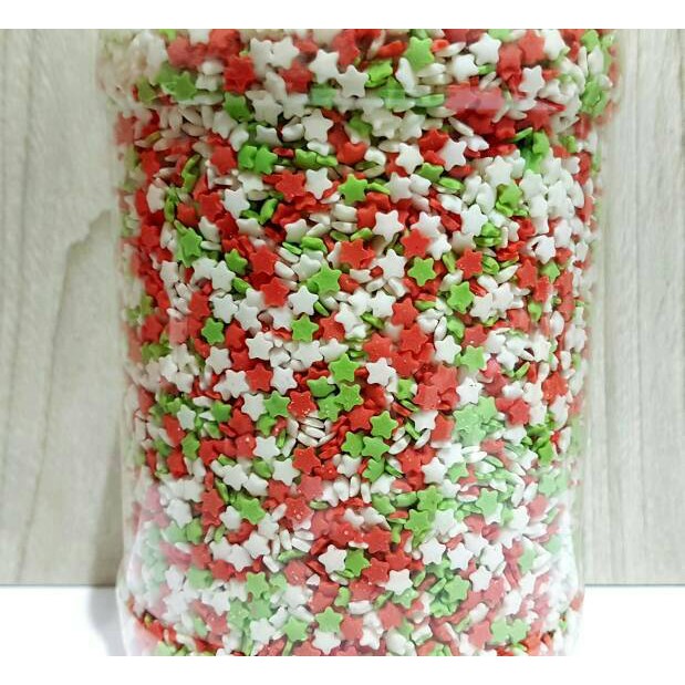 Sprinkle bintang topping hiasan kue bentuk bintang warna Sprinkle bintang topping hiasan kue bentuk bintang warna