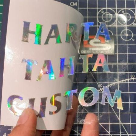 

Cantik Cutting Stiker Hologram "Harta Tahta Nama" Hot Sale