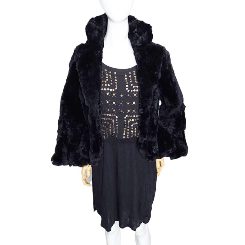 Preloved Rex Fur Coat 020906