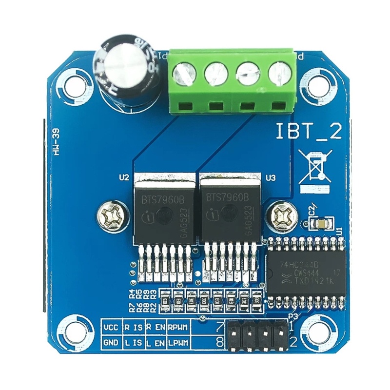 Zzz BTS7960 Modul Drive Motor Smart High power 43A 5v Dengan Indikator Limiting Control