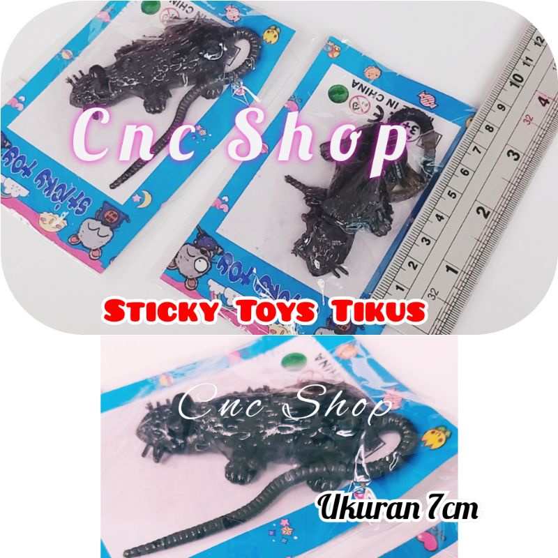 Sticky Toys Tikus Hitam Mainan Prank Murah