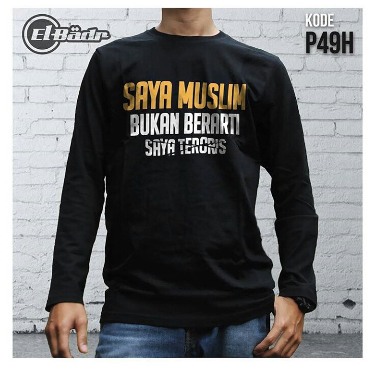 Kaos Dakwah Muslim Lengan Panjang Kaos Islami Shopee Indonesia