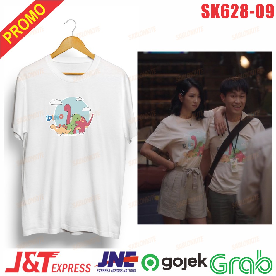 murah!!! kaos KPOP ITS OKAY TO NOT BE OKAY 3 DINOSAURUS unisex combed 30s