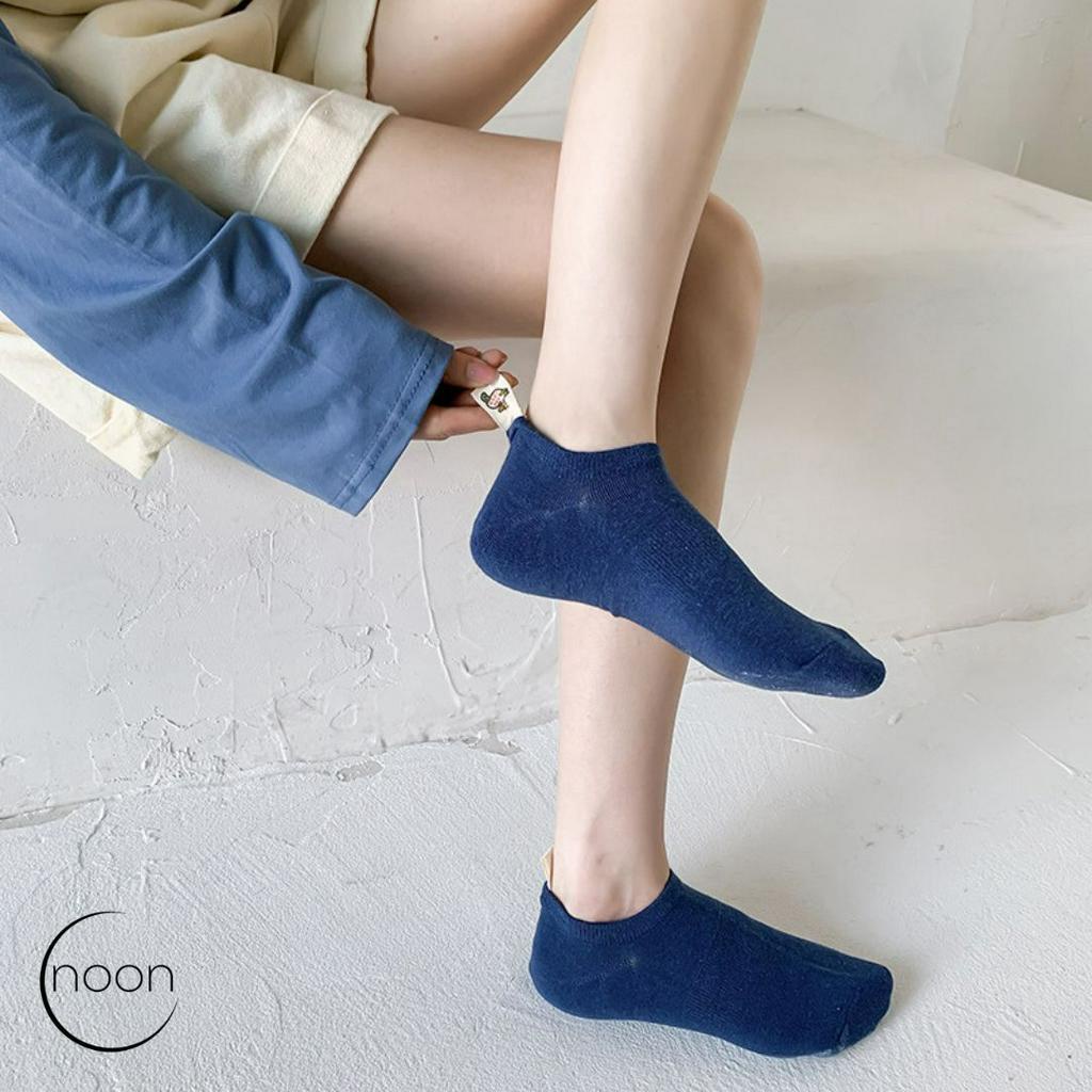 NOON (tag) Kaos Kaki Pendek Wanita Dewasa Korea Ankle Socks Sekolah Kerja Kantor Pendek Semata Kaki Wanita Motif Lucu Imut Import