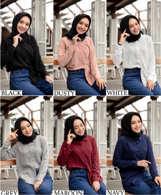 PROMO !!!  BASIC TOP / KEMEJA WANITA-4