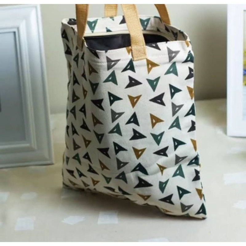 Totebag kanvas motif mata panah-tas totebag kanvas-tas selempang