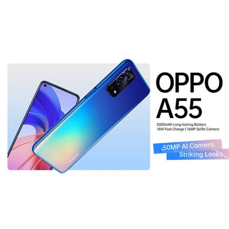 HP BARU OPPO A54 | A55 4GB|6GB/64GB|128GB GARANSI RESMI 100% ORIGINAL FULL AKSESORIS-5