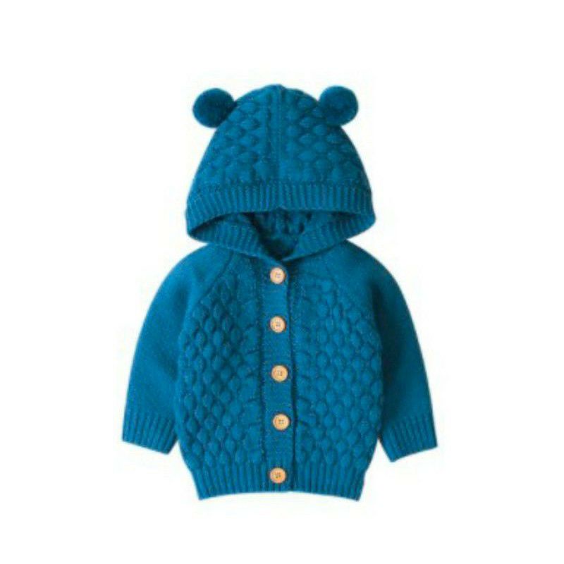 cardigan Kid hoodie popcron usia 2-3 th