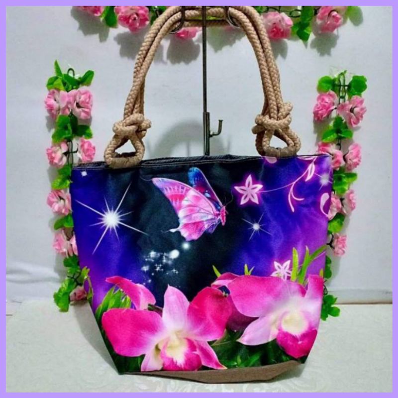 Totebag tas tote kupu-kupu tas wanita butterfly tas kuliyah tas sekolah tas ibu zellshop