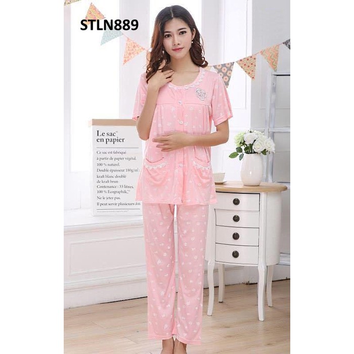 Piyama Wanita Baju Tidur Wanita CP Kancing Depan