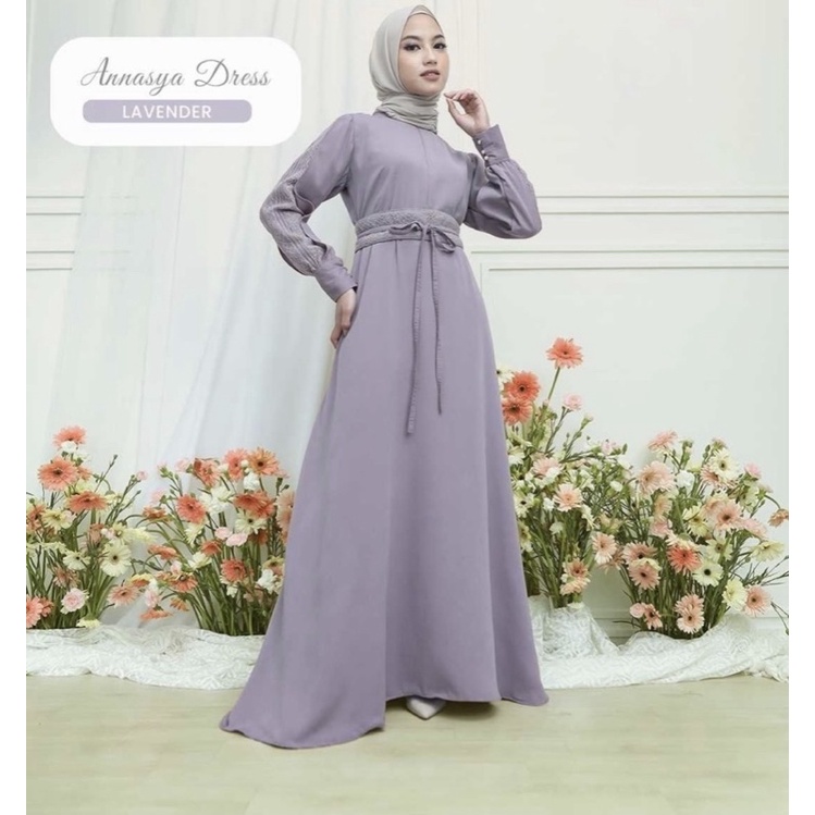 Annasya Dress Lavender by Gamaleea
