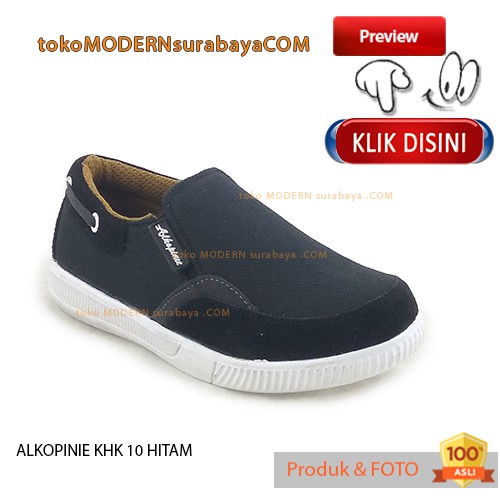 ALKOPINIE KHK 10 HITAM sepatu anak sepatu slip on