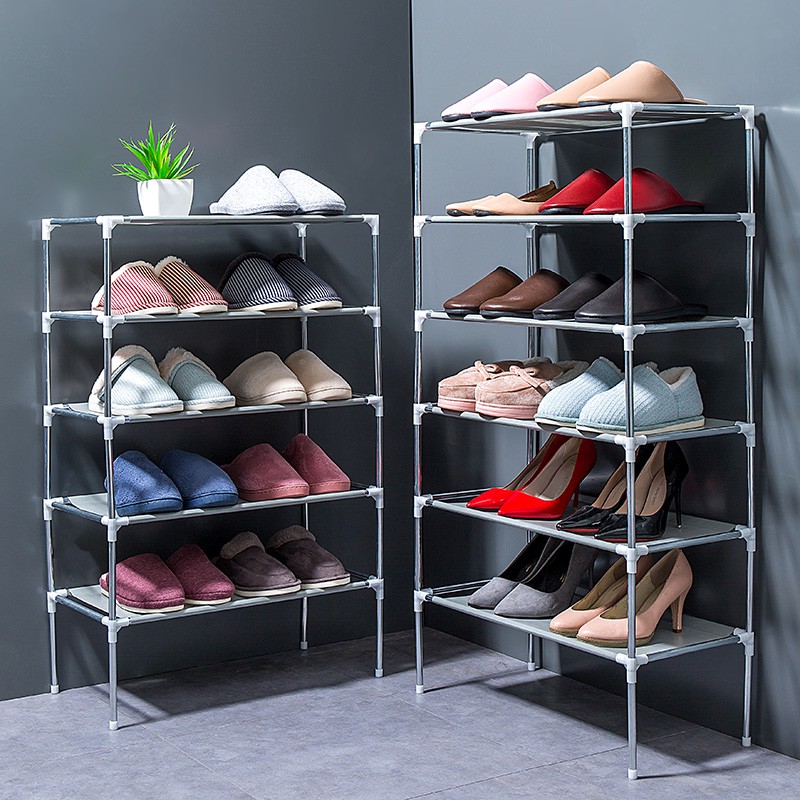 Hot Creative Multilayer Non Woven Simple Shoe Rack Multi Function Receive Shelf Contracted And C Shopee Indonesia