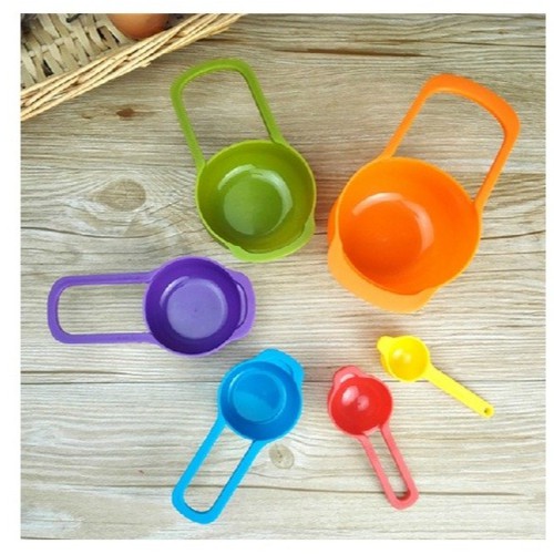 Set Isi 6 Sendok Takar Kue Besar - Sendok Takar 6in1 - Measuring Spoon - Sendok Takar Bumbu - Sendok Takaran Kue Aneka Ukuran