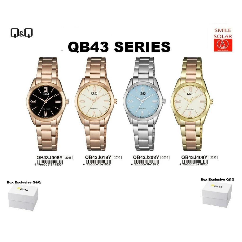 Jam Tangan Rantai Wanita Business Classic Rantai Stainless Steel Analog Original Q&amp;Q QnQ QQ Q951 QB43 Series