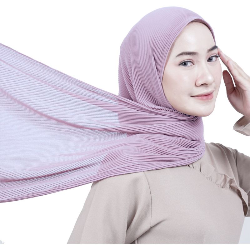 PASHMINA PLISKET FULL Ceruty babydoll