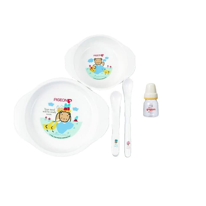 Pigeon Feeding Set With Juice Feeder Set Alat Makan Bayi Kado bayi