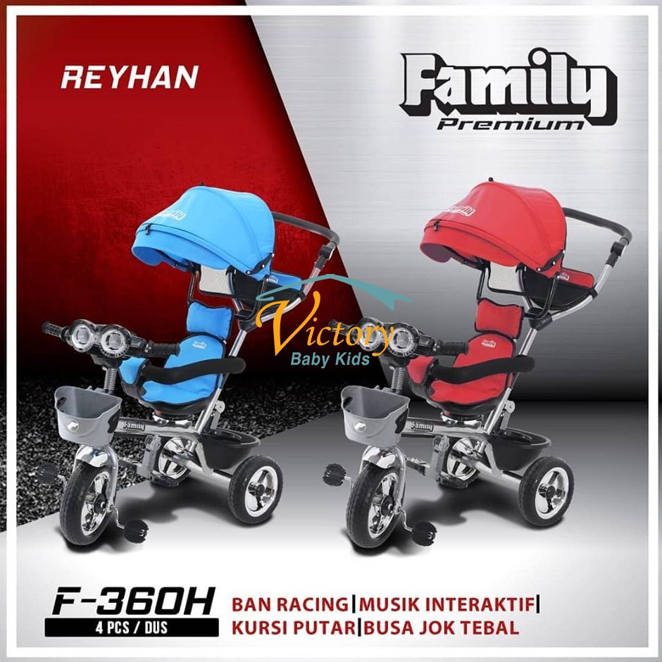 Family Tricycle F-360 H Sepeda Anak Roda 3