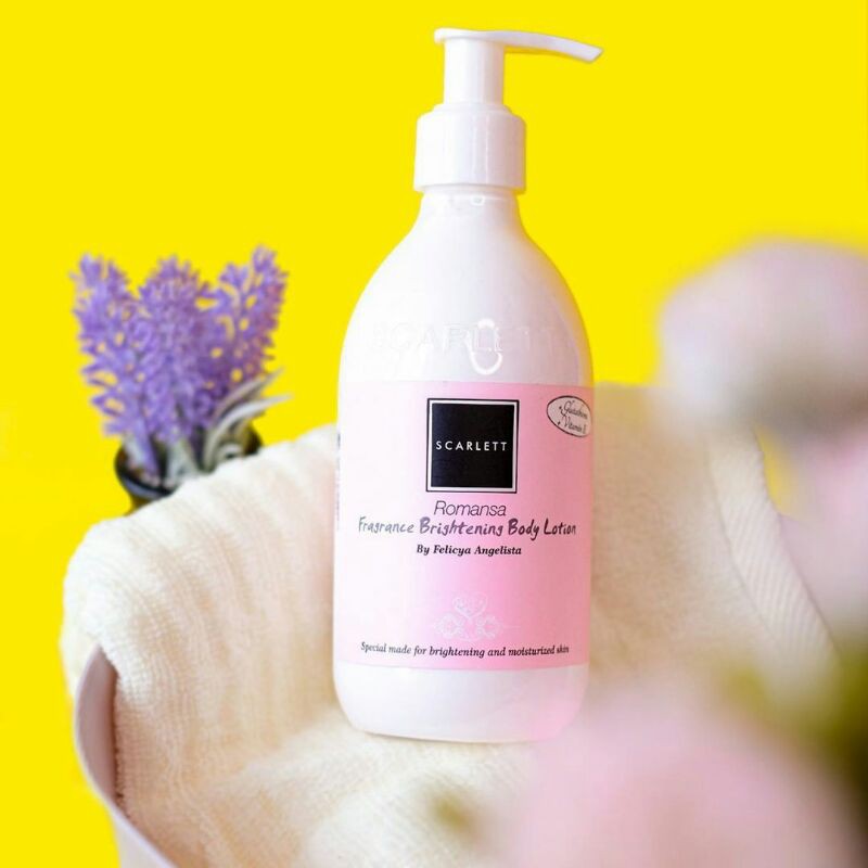 Body Lotion Scarlett Whitening varian Romansa
